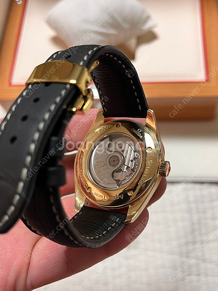 오메가 씨마스터 42mm 옐로골드 금통--2