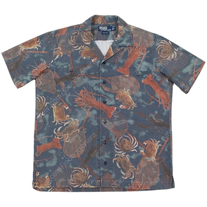 [M] 1990s Polo Ralph Lauren Cotton Clab Hawaiian Shirt 폴로랄프로렌 코튼 크랩 하와이안 셔츠 90년대 빈티지 알로하