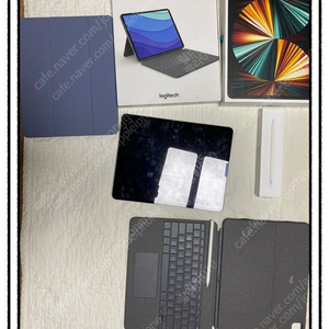 최상 아이패드프로 5세대12.9인치 셀룰러 512GB ,애플펜슬2,로지텍 콤보터치 ,풀박스