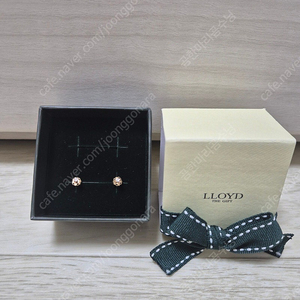 로이드 14K 기본 큐빅 귀걸이