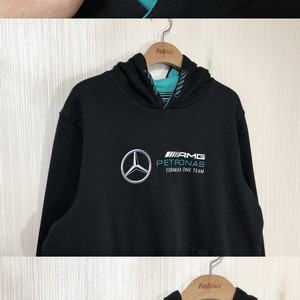 stichd/푸마 메르세데스-AMG 페트로나스 F1팀 후드티셔츠/폴로티셔츠 L