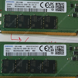[DDR5] 삼성 32GB PC5-5600 2개 64GB