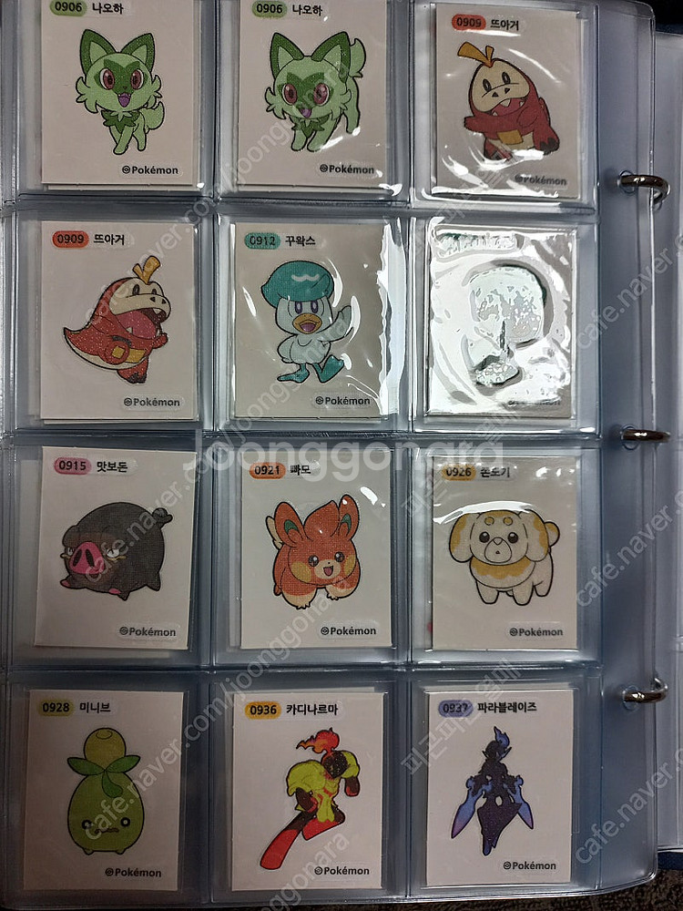 포켓몬빵 띠부씰380장이상 전종! 일괄팝니다. 1세대 2세대 할로윈 55종 러블리--5