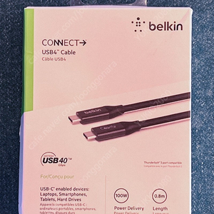 벨킨 썬더볼트4 케이블 팝니다. USB4 케이블