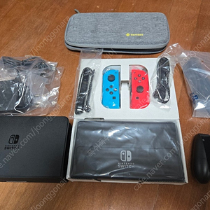 닌텐도 스위치 OLED 네온 + 탐탁파우치