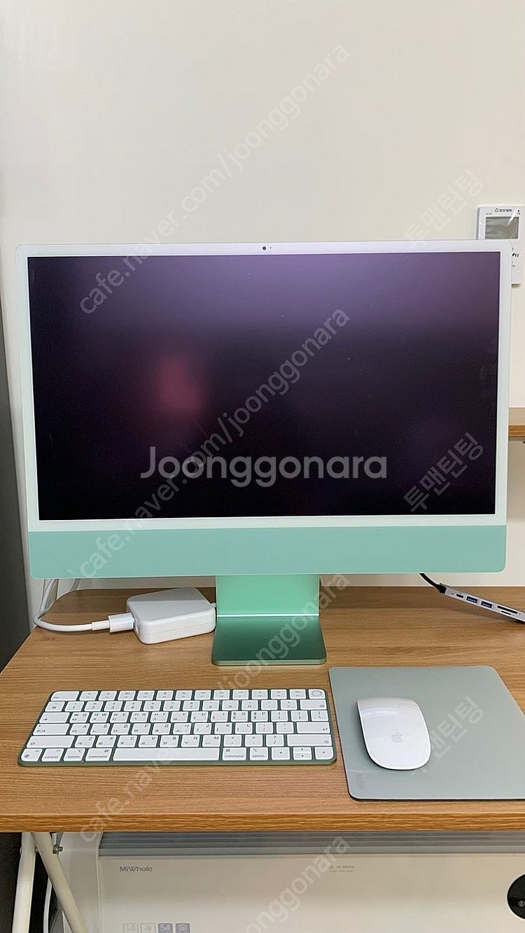 아이맥 iMac M3 24인치 그린 판매합니다--0