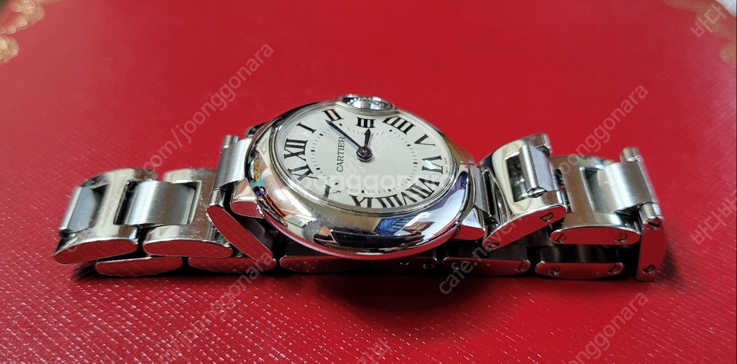 까르띠에 발롱블루 28mm 시계 33mm 교환 가능--2