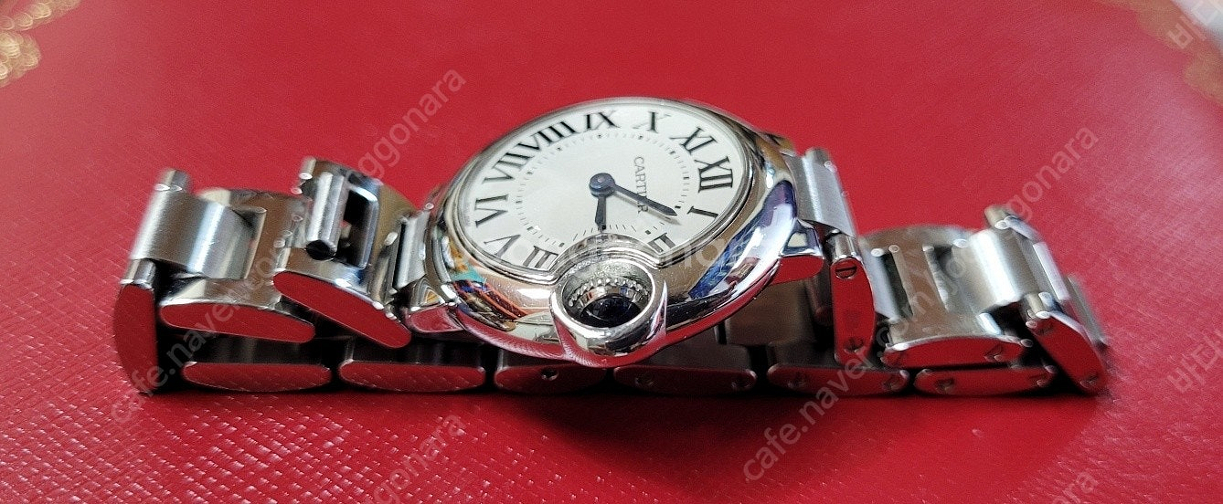 까르띠에 발롱블루 28mm 시계 33mm 교환 가능--3
