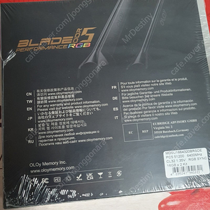 미개봉 OLOy 메모리 DDR5 32G 6400MHz CL32 RGB MIRROR