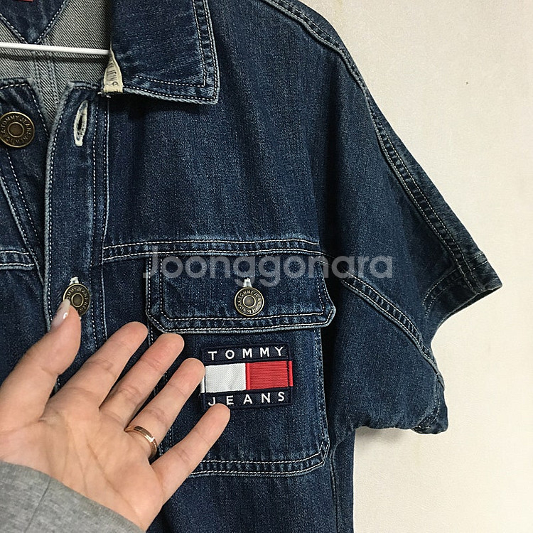 타미힐피거 타미진스 웨크웨어 데님 원피스 xs / 랑방...--1