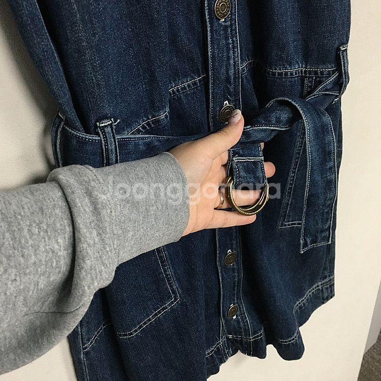 타미힐피거 타미진스 웨크웨어 데님 원피스 xs / 랑방...--3