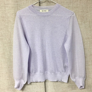 MINE 마인 라운드넥 썸머 니트 90