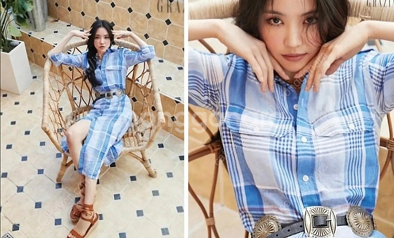 랄프로렌 폴로 정품 린넨 셔츠 원피스 판매합니다--1