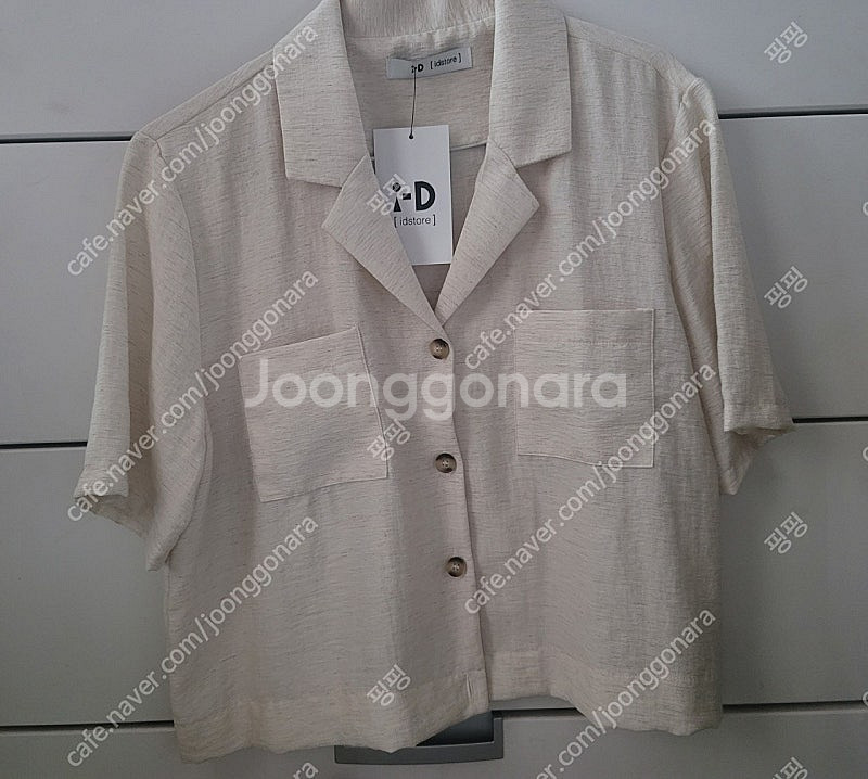 아이디스토어 크롭링클셔츠 새상품--0