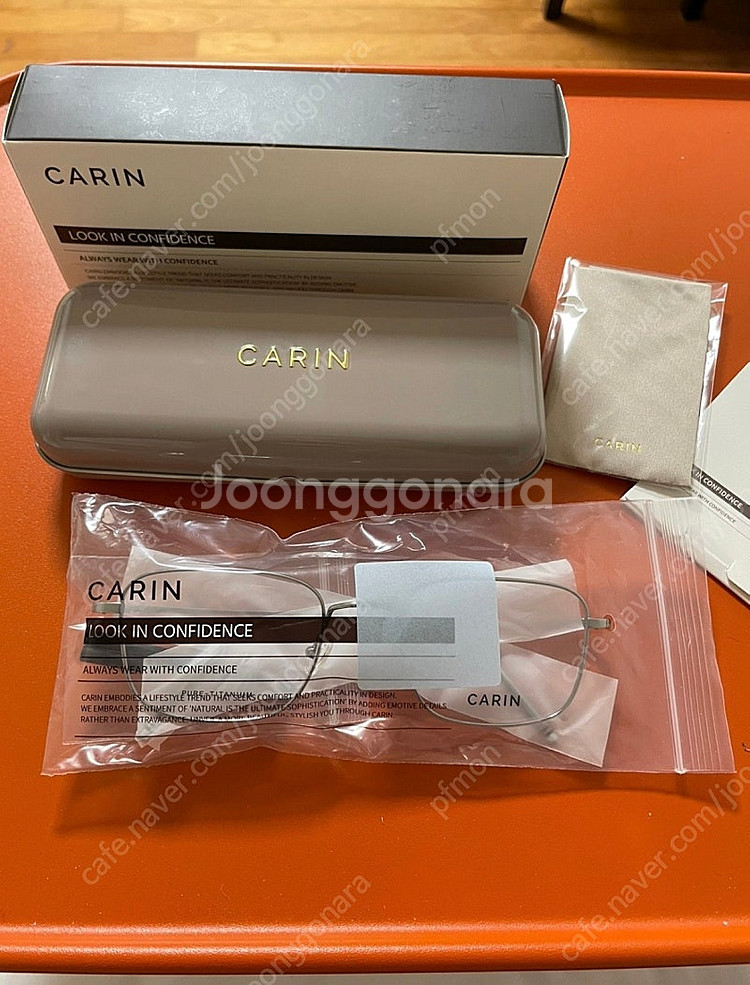 카린 리카s c3 실버 스퀘어 티타늄 안경테--4
