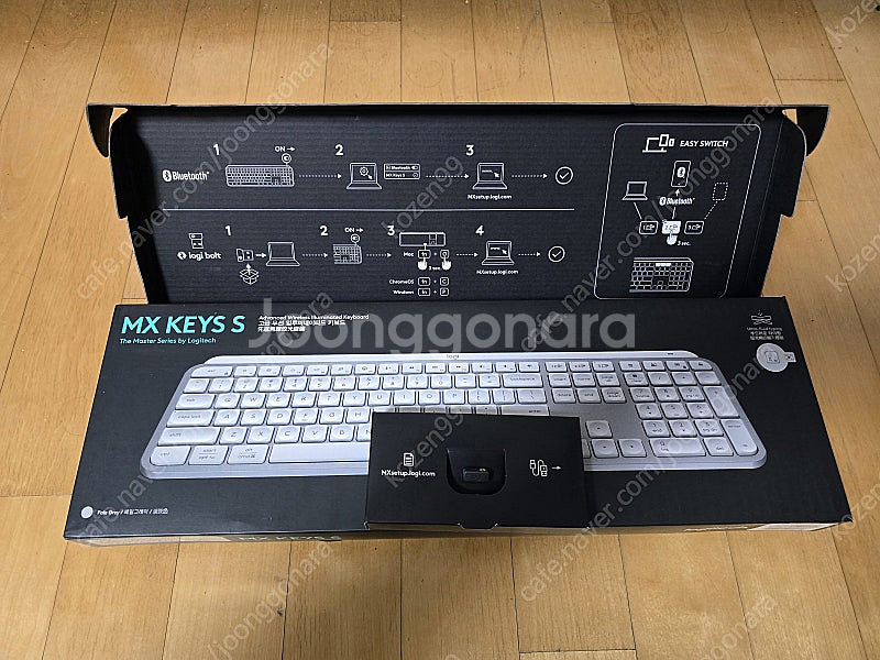 로지텍 Mx Keys S 페일그레이 키보드 + Mx Master 3S 페일그레이 정발 판매합니다--1