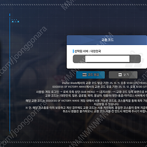 니케 스텔라 블레이드 코드 판매합니다