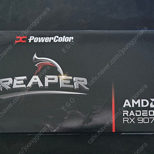 파워컬러 PowerColor 라데온 RX 9070 리퍼 Reaper D6 16GB 대원씨티에스