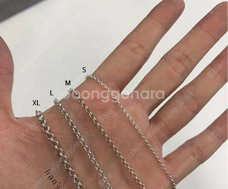 한스룸 크롬하츠 롤체인 20인치 XL--0