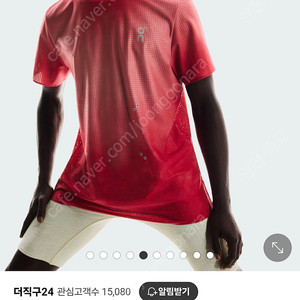 온러닝 페이스맨 티 레드 L