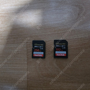 샌디스크 정품 SD메모리카드 Extreme Pro 익스트림 프로 256GB / 512GB 팝니다.