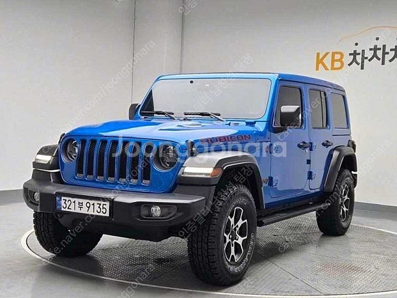 지프 랭글러 중고 랭글러 루비콘 중고 파란색 2023년...--0