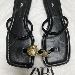 ZARA 자라 샌들 BLACK EU 41 (KR 265)
