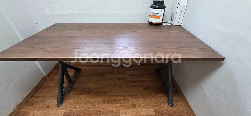 이케아 책상 이도센 수동 높이 조절 책상--0