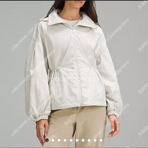 룰루레몬 신치 웨이스트 자켓 여자 바람막이 Lightweight Cinch-Waist Jacket, Bone 4사이즈