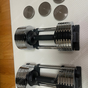 더스크랙 무게조절덤벨(24kg) x 2개 , 철썩원판 포함(철썩원판 따로 판매안함) 직거래만!