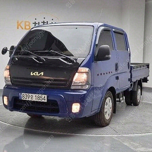 중고트럭매매 더 뉴 봉고3 카고 1톤 더블캡 중고화물차매매 파란색 2023년식 19,016km 1.0톤/더블캡/초장축 GLS 개인사업자 차량구매