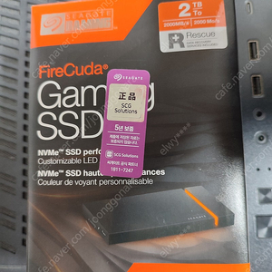 [16만원] Seagate 파이어쿠다 게이밍 외장 SSD 2TB 팝니다.