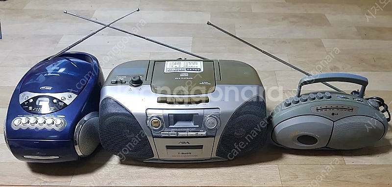 오디오 라디오 카세트 cd 골동품 3개일괄판매 창고정리...--0