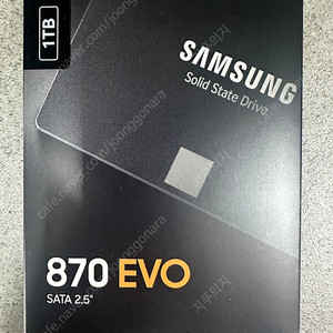 삼성 870evo SSD 1tb 새상품 팝니다