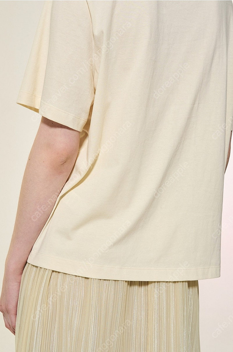 한섬 랑방 [새옷] 프린티드 비딩 티셔츠 택포20--3