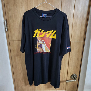 (105)휠라 건담 콜라보 한정판 반팔 티셔츠