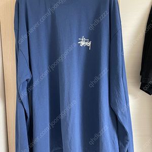 스투시 베이직 롱슬리브 미드나잇 블루 XL