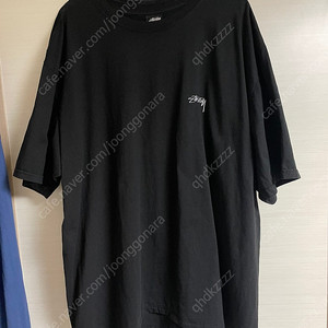 스투시 피그먼트 스무스 스탁 반팔 블랙 XL