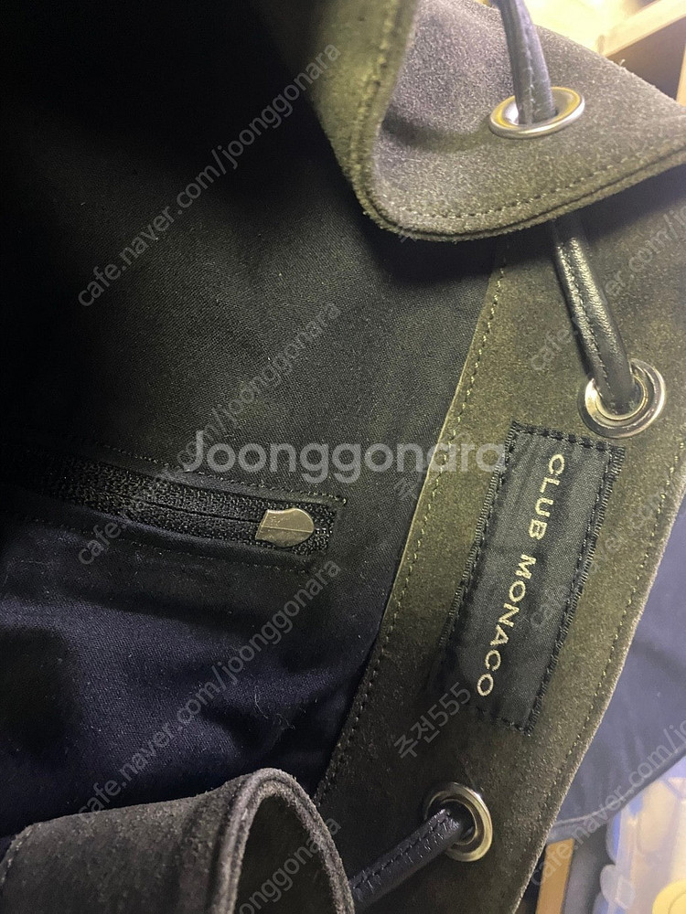 CLUB MONACO. 클럽모나코 소가죽 스웨이드 백팩...--7