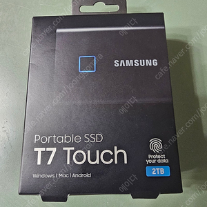 외장 SSD T7 Touch USB 3.2 Gen 2 2 TB (블랙)/미개봉