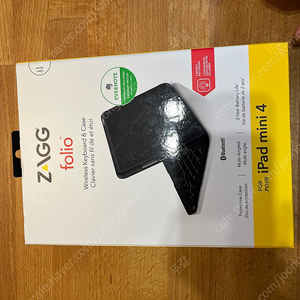 아이패드 미니 4 키보드 케이스 ZAGG 폴리오