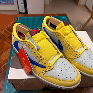 W) 조던 1 x 트래비스 스캇 레트로 로우 OG SP 카나리 280