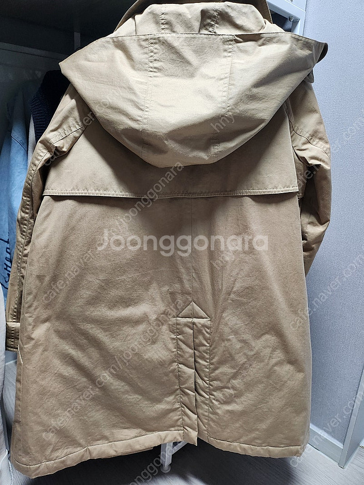 버버리 퀼팅 후트 코트12Y--4