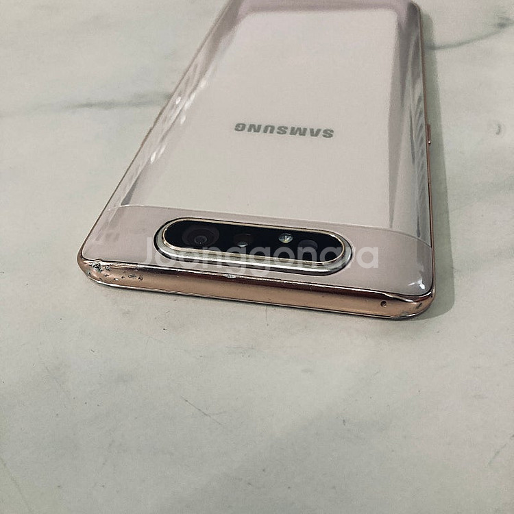 갤럭시 A80 핑크 128기가 8만원 판매합니다!--2