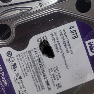 WD Purple HDD 웨스턴디지털 4tb 17개 팝니다 중고 무상 as 기간 끝남 상태좋음