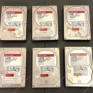 WD 8TB, 10TB RED PLUS HDD WD80EFBX WD101EFBX