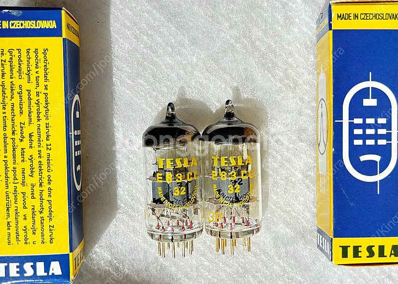 Tesla테슬라 E83CC/12AX7 고신뢰관. 노랑/...--0