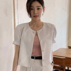 쇼퍼랜드 썸머 퍼프 자켓 아이보리
