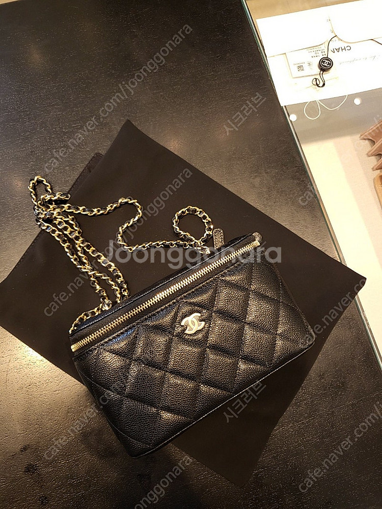 샤넬 베니티 직사각 블랙 캐비어 미개봉 새상품(정가)24.11월구매--7