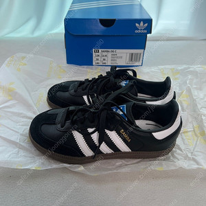 아디다스 삼바 키즈 OG 블랙 180 운포